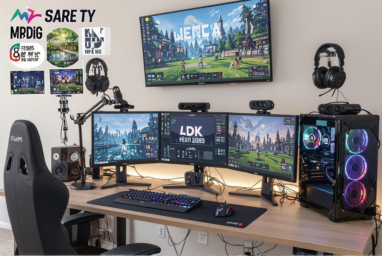 Gaming setup by TechGamer92